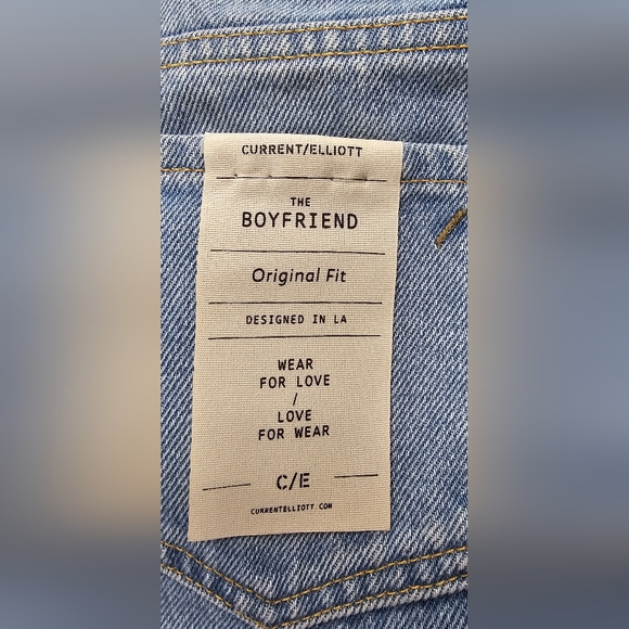 Current/Elliot "The Boyfriend" Distressed Jeans Size 23 NWT  A0120 - Picture 9 of 13